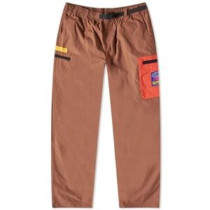 Butter Goods Men's Terrain Cargo Pants in Washed Wood/Orange Brown Large